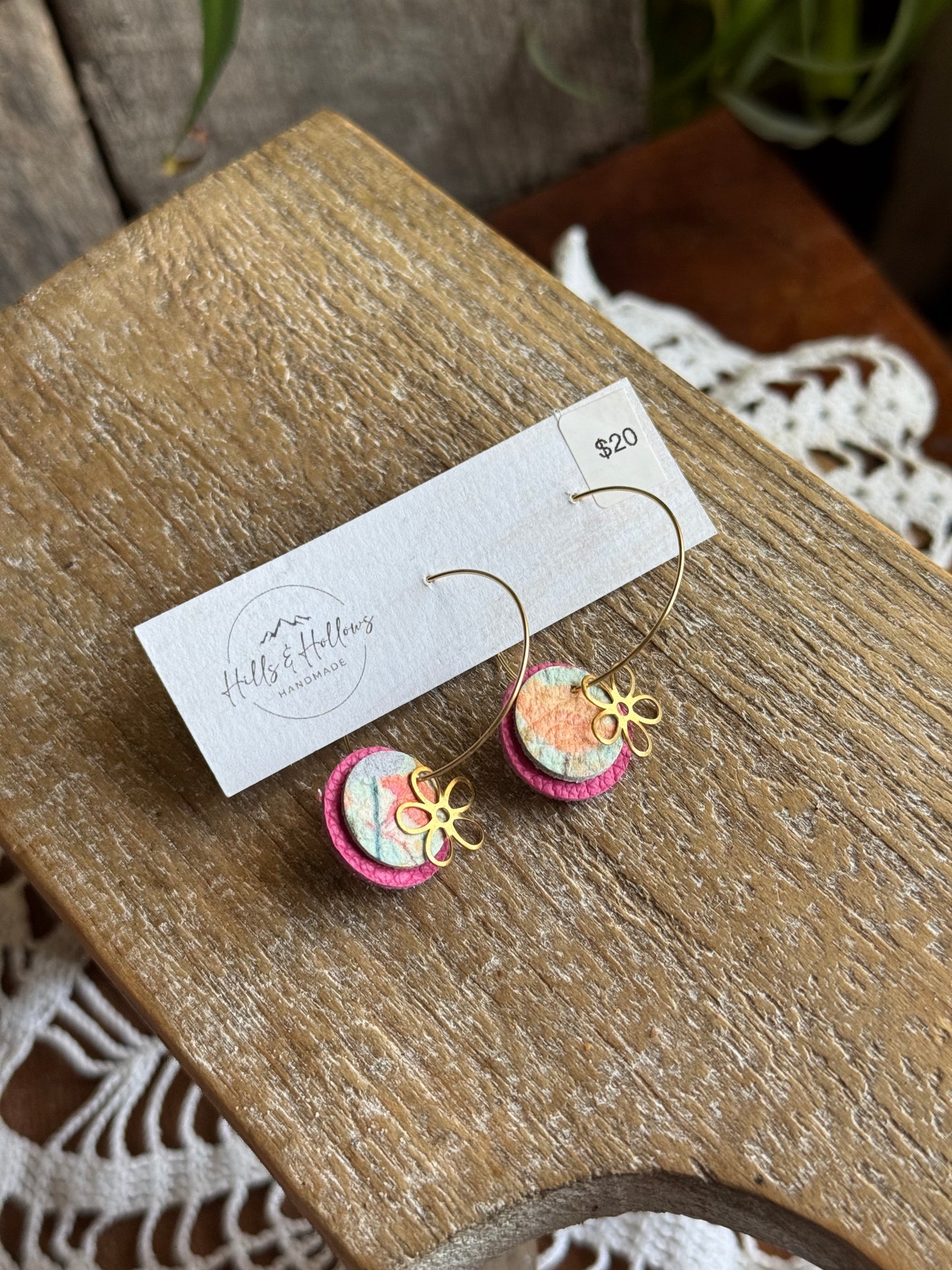 Spring Flower Hoop