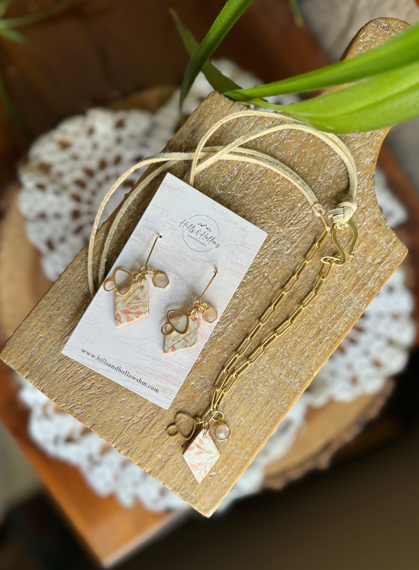 Peach Mushroom Charm