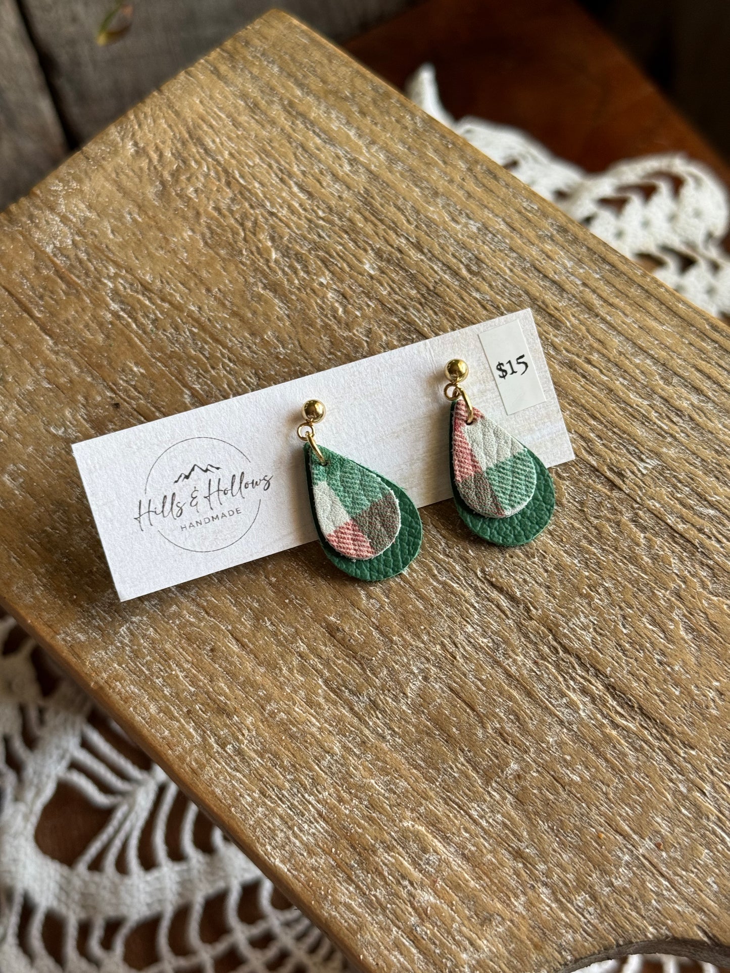 Plaid Mini Teardrop