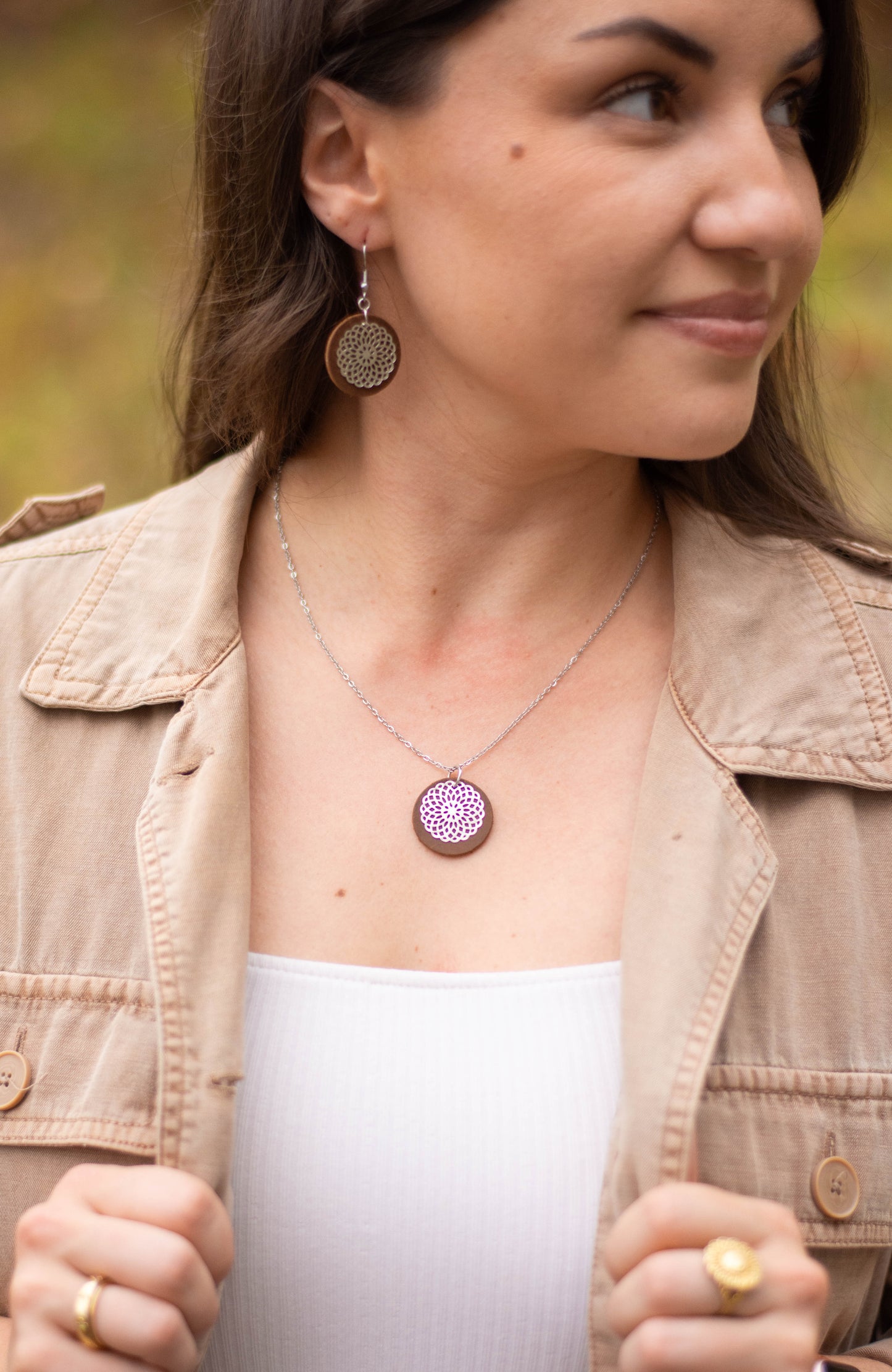 Silver Doilie Circles