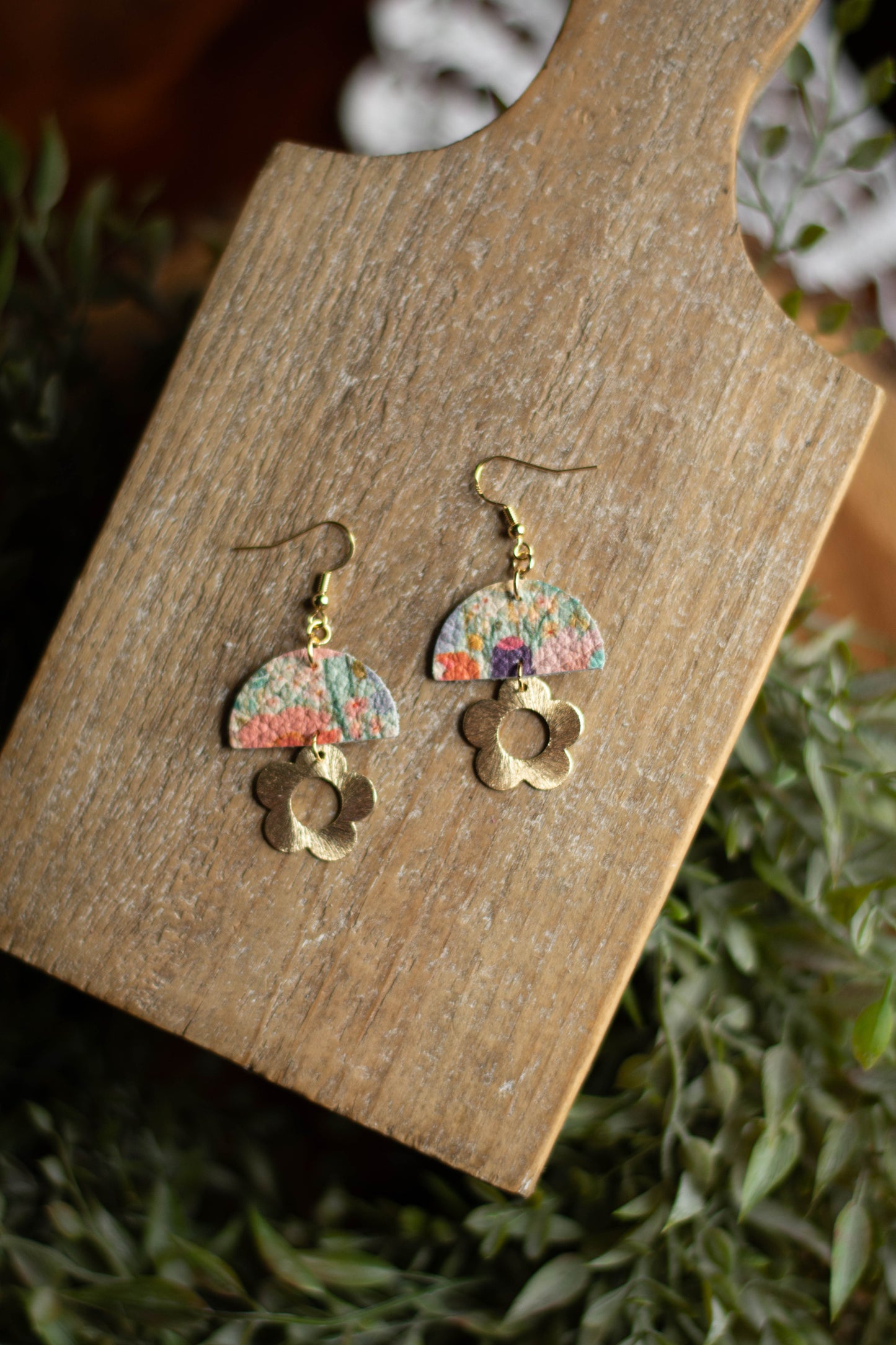 Watercolor Flower Dangle