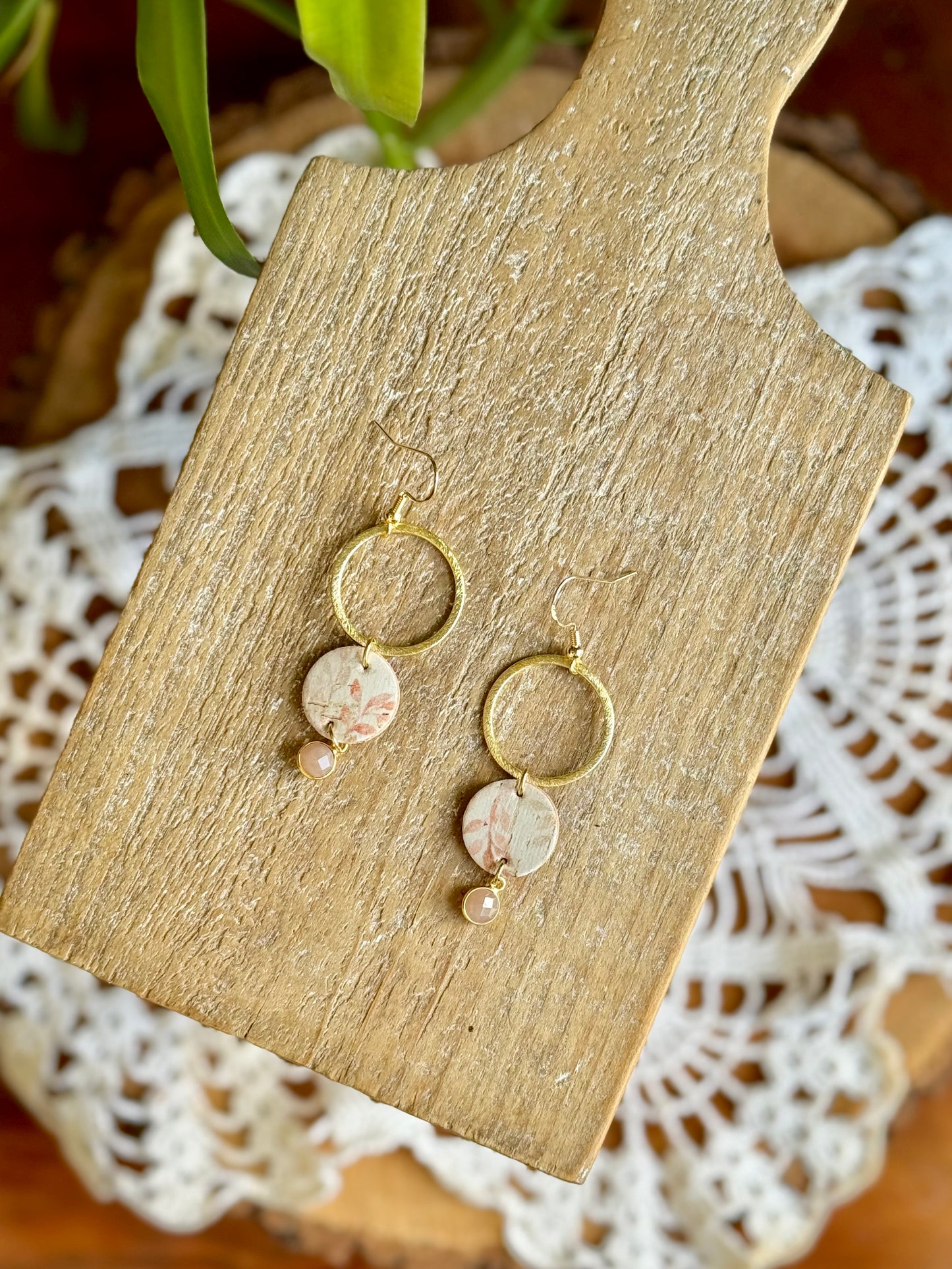 Peach Botanical with Peach Moonstone