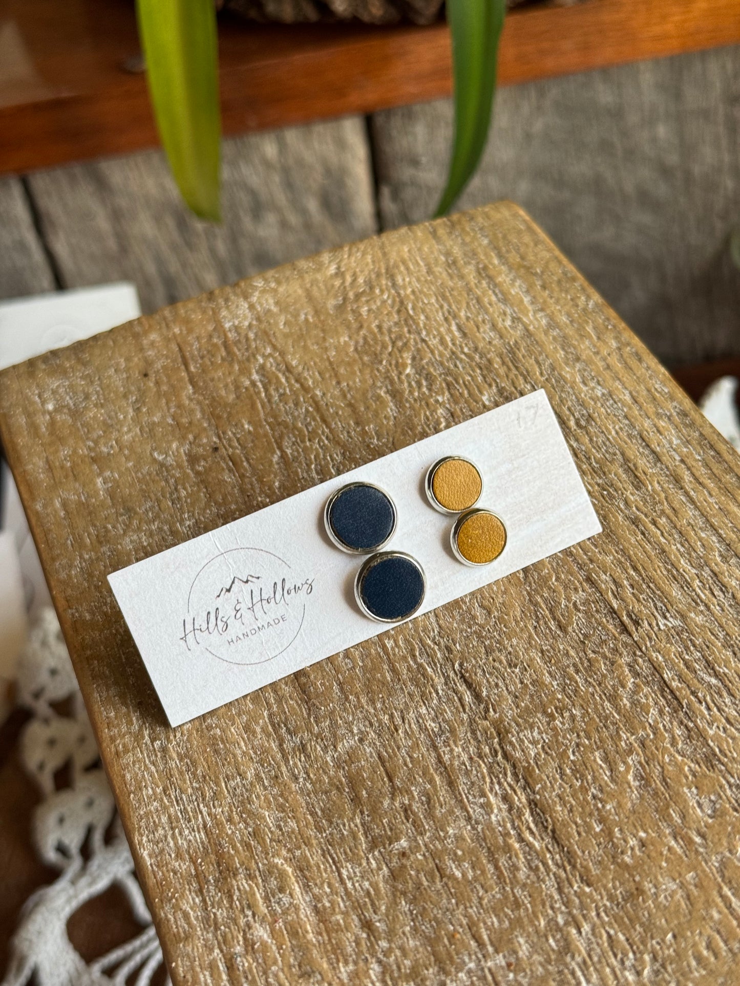 Blue & Gold Studs