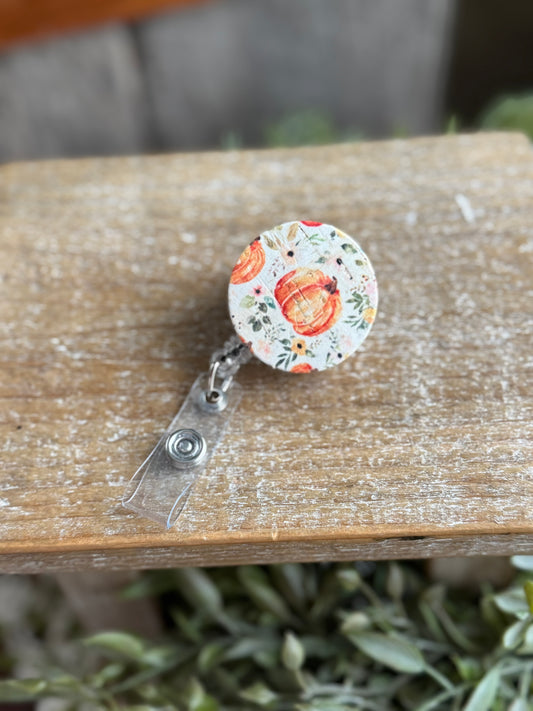 Pumpkin Badge Reel