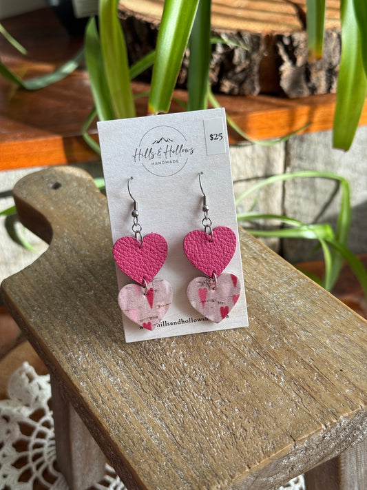 Double Pink Hearts