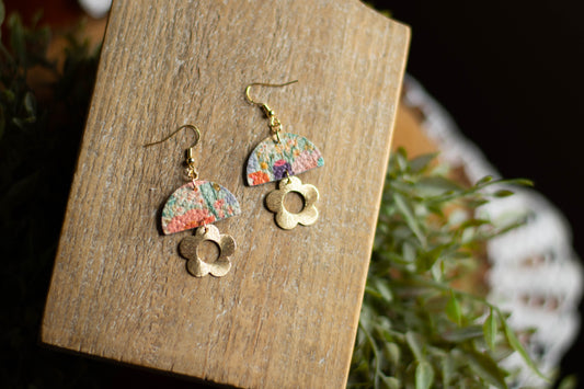 Watercolor Flower Dangle