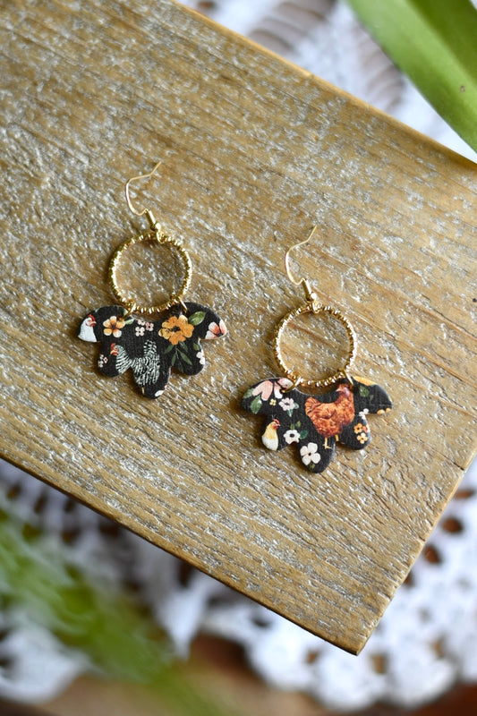 Floral Chickens