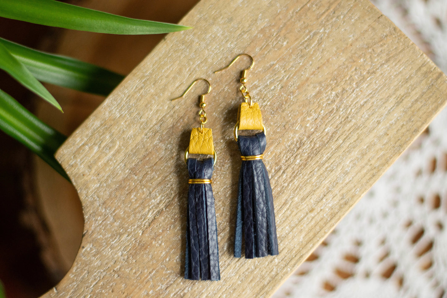 Gold & Blue Tassel