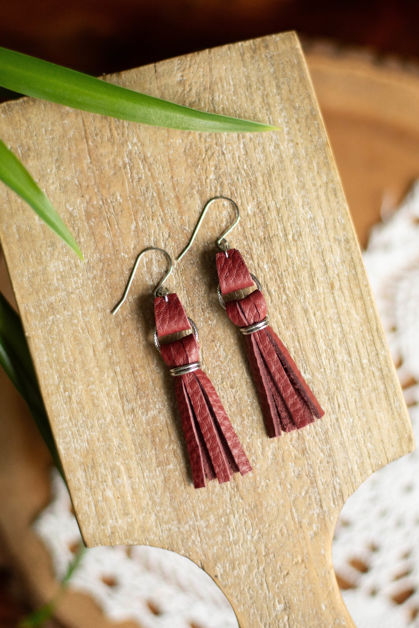 Burgundy Tassel