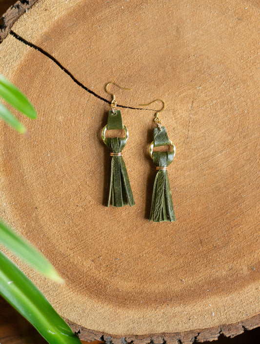 Olive Green Tassel