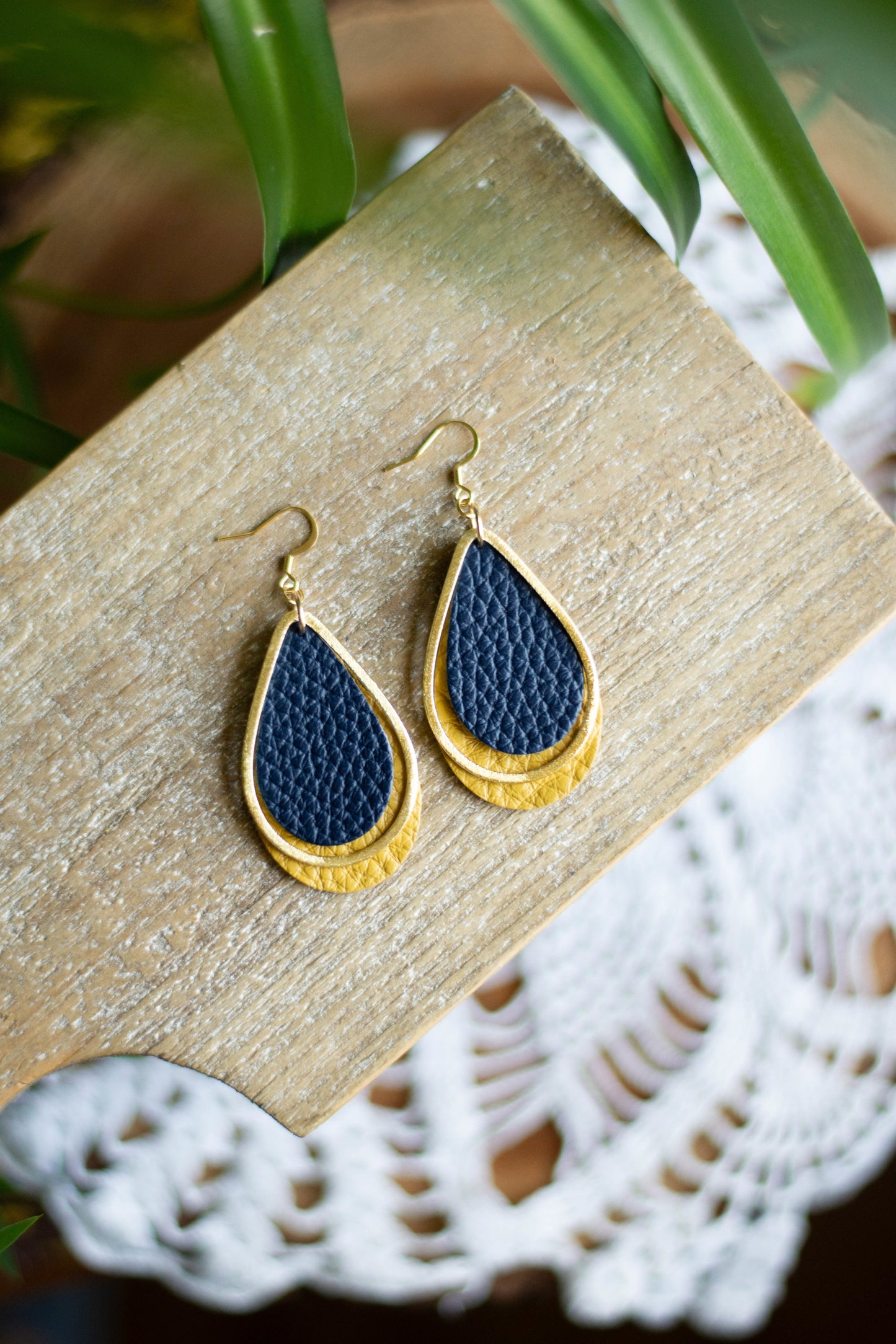 Blue & Gold Teardrops