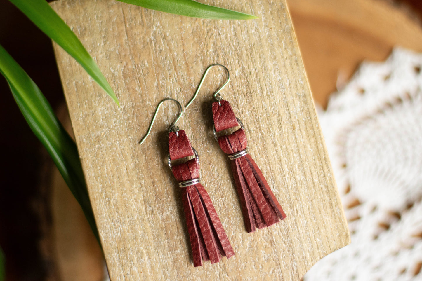 Burgundy Tassel